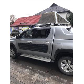 Roof rails with crossbars (2 pcs, Chrome) Toyota Hilux 2015- photo 3