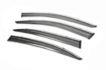 Skoda Octavia II A5 2010-2013 Chrome Window Deflectors LiftBack (4 pcs, Libao) photo 2