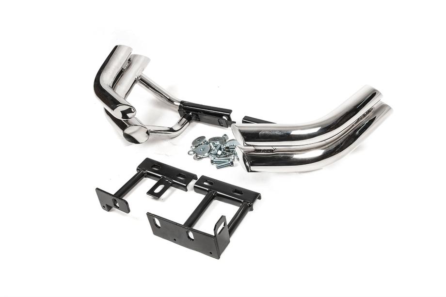 Hyundai Santa Fe 2 2006-2012 Rear double corner bars Libao (stainless steel) Image