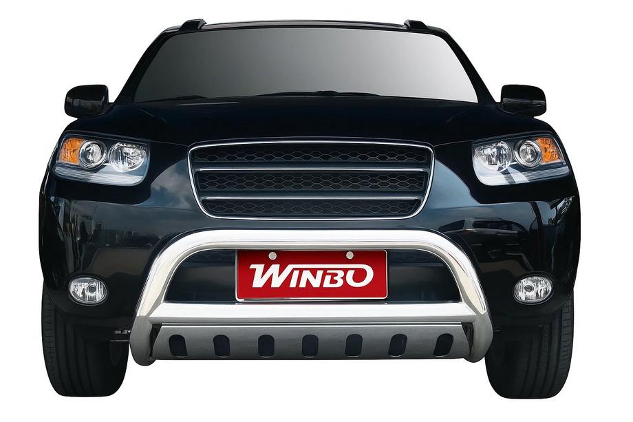 Hyundai Santa Fe 2 2006-2012 Bull Bar Winbo (Stainless Steel) Image