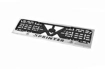Mercedes Sprinter W901/902/903/904/905 1995–2006 License Plate Frame Chrome (1 pc, Stainless Steel) photo 2