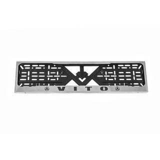 License Plate Frame Chrome (1 pc, Stainless Steel) Mercedes Vito W638 1996-2003 photo 1