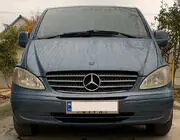 Mercedes Vito W639 2004-2014 License Plate Frame Chrome (1 pc, Stainless Steel) photo 1
