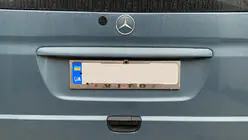 Mercedes Vito W639 2004-2014 License Plate Frame Chrome (1 pc, Stainless Steel) photo 2