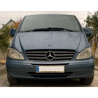 License Plate Frame Chrome (1 pc, Stainless Steel) Mercedes Vito W639 2004-2014 photo 1