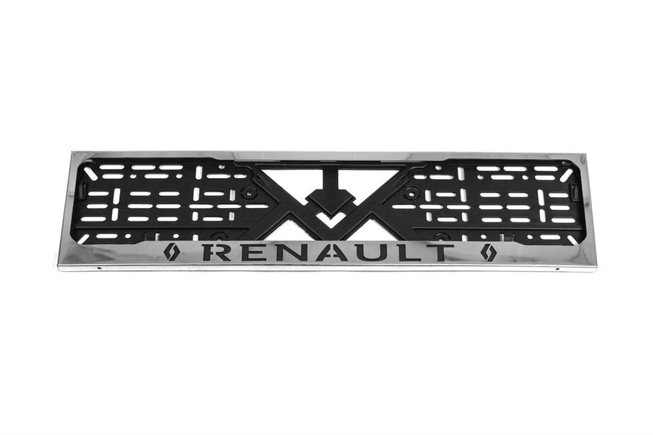 Renault License Plate Frame Chrome Renault (1 pc, Stainless Steel) Photo 1