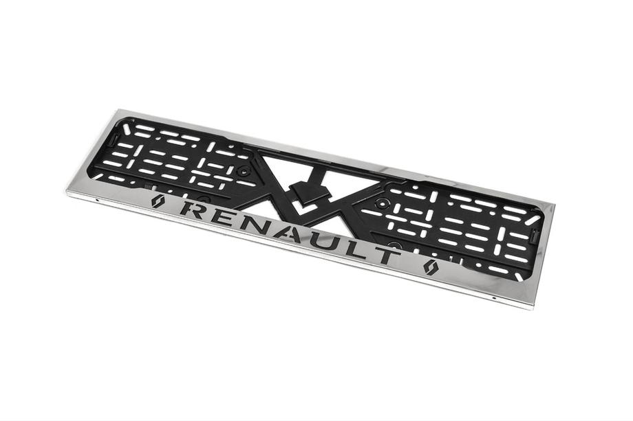Renault License Plate Frame Chrome Renault (1 pc, Stainless Steel) Photo 2