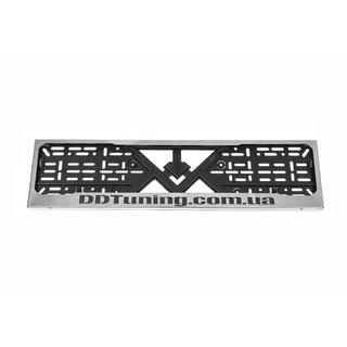 License Plate Frame Chrome DD Tuning (1 pc, Stainless Steel) photo 2