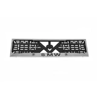 License Plate Frame Chrome BMW (1 pc, Stainless Steel)
