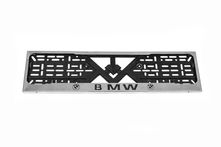 BMW License Plate Frame Chrome BMW (1 pc, Stainless Steel) Photo 1
