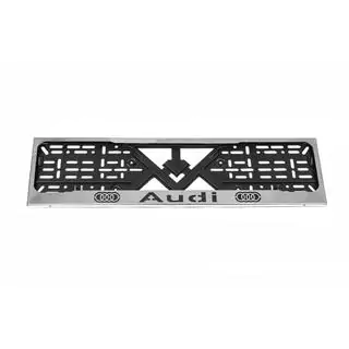 License Plate Frame Chrome Audi (1 pc, Stainless Steel) photo 3