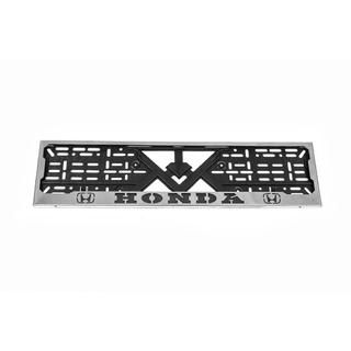 License Plate Frame Chrome Honda (1 pc, Stainless Steel) photo 1