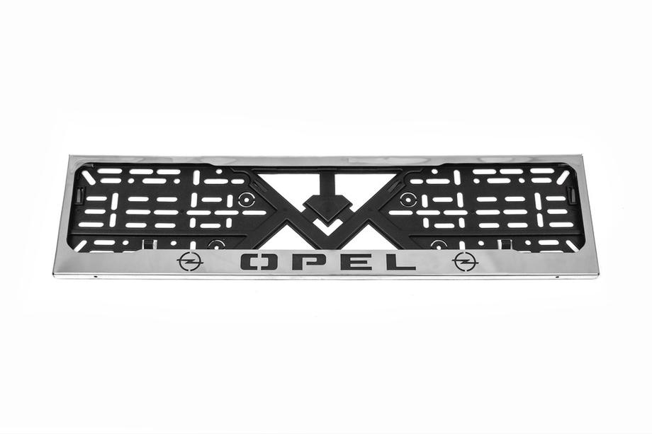 Opel Chrome License Plate Frame Opel (1 pc, Stainless Steel) Photo 2