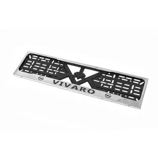 License Plate Frame Chrome (1 pc, Stainless Steel) Opel Vivaro 2001–2015 photo 1