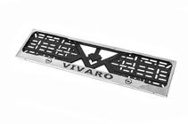 Opel Vivaro 2015-2019 License Plate Frame Chrome (1 pc, Stainless Steel) photo 2