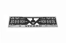 Opel Vivaro 2019- License Plate Frame Chrome (1 pc, Stainless Steel) photo 1