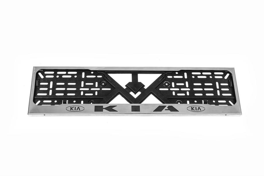 KIA License Plate Frame Chrome Kia (1 pc, Stainless Steel) Photo 2