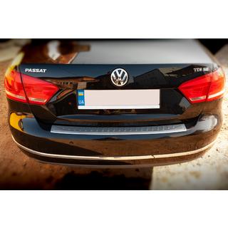 Rear bumper protector OmsaLine MAT (Sedan, stainless steel) photo 2