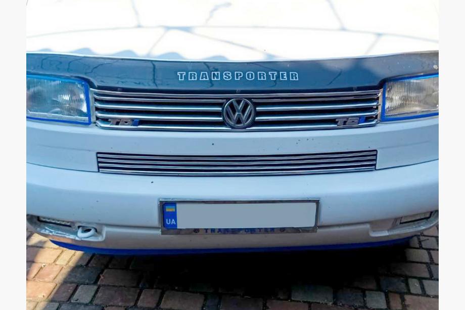 Volkswagen T4 Transporter 1990-2003 License Plate Frame Chrome Transporter (1 pc, Stainless Steel) Image