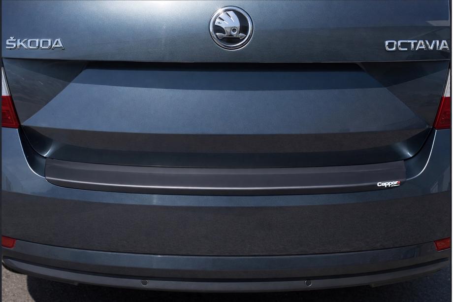 Skoda Octavia III A7 2013-2019 Rear Bumper Protector EuroCap (SD, ABS) Image