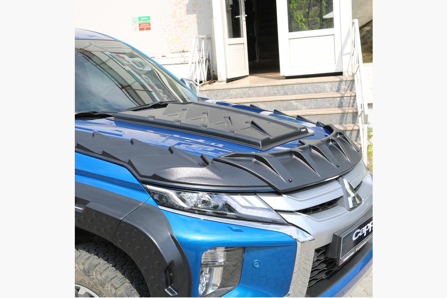 Mitsubishi L200 2015-2024 Hood Scoop Cover Set DRAGON (2019+, 3 pcs) Image