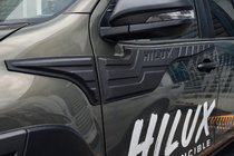 Toyota Hilux 2015- Upper door moldings (4 pcs, ABS) photo 2