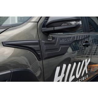 Upper door moldings (4 pcs, ABS) Toyota Hilux 2015- photo 2