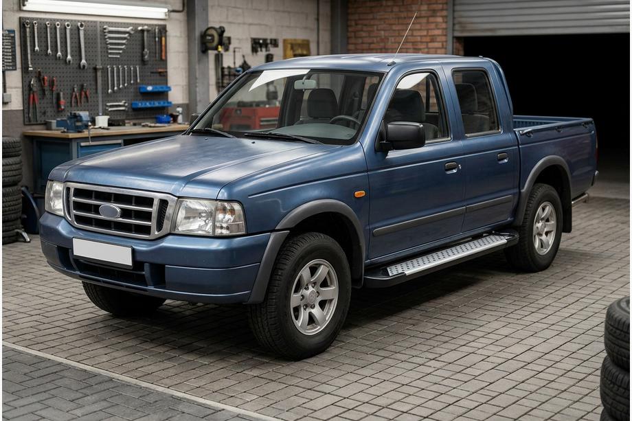 Ford Ranger 2002-2006 Side Steps Allmond Grey (2 pcs, Aluminum) Image