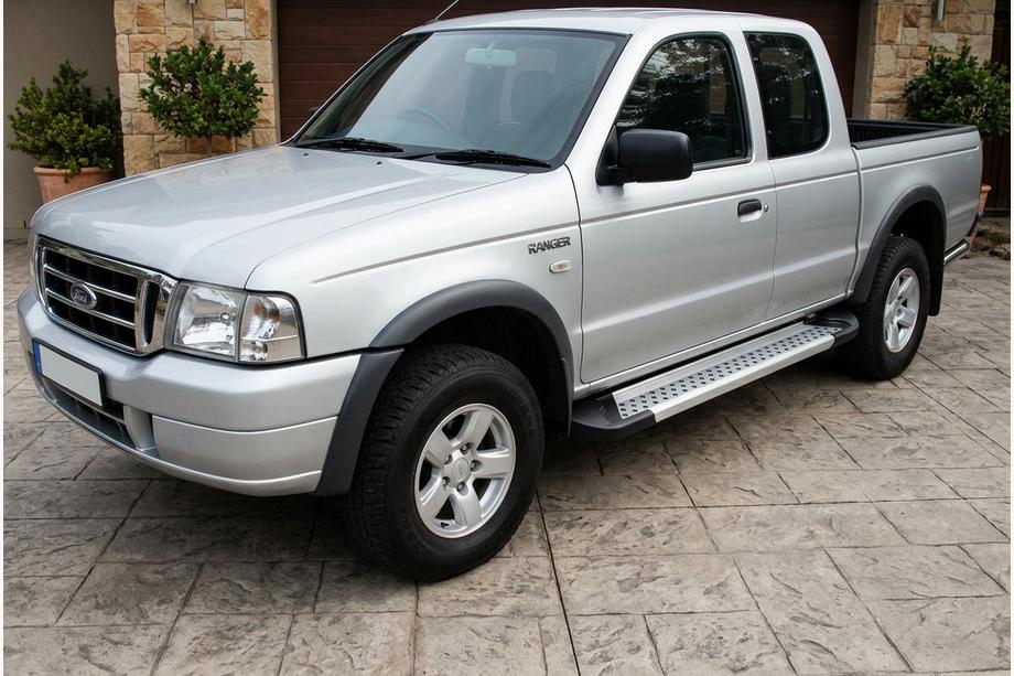 Ford Ranger 2002-2006 Side Steps Vision New Grey (2 pcs, Aluminum) Image