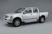 Isuzu D-Max 2002-2011 Side Steps Vision New Grey (2007-2012, 2 pcs, Aluminum) photo 1