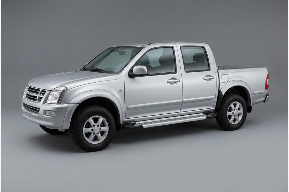 Isuzu D-Max 2002-2011 Side Steps Vision New Grey (2007-2012, 2 pcs, Aluminum) Image