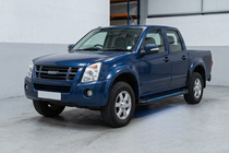 Isuzu D-Max 2002-2011 Side Steps Maya Blue (2007-2012, 2 pcs, Aluminum) photo 1