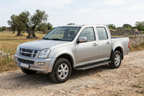 Isuzu D-Max 2002-2011 Side Steps Bosphore Grey (2007-2012, 2 pcs, Aluminum) photo 1