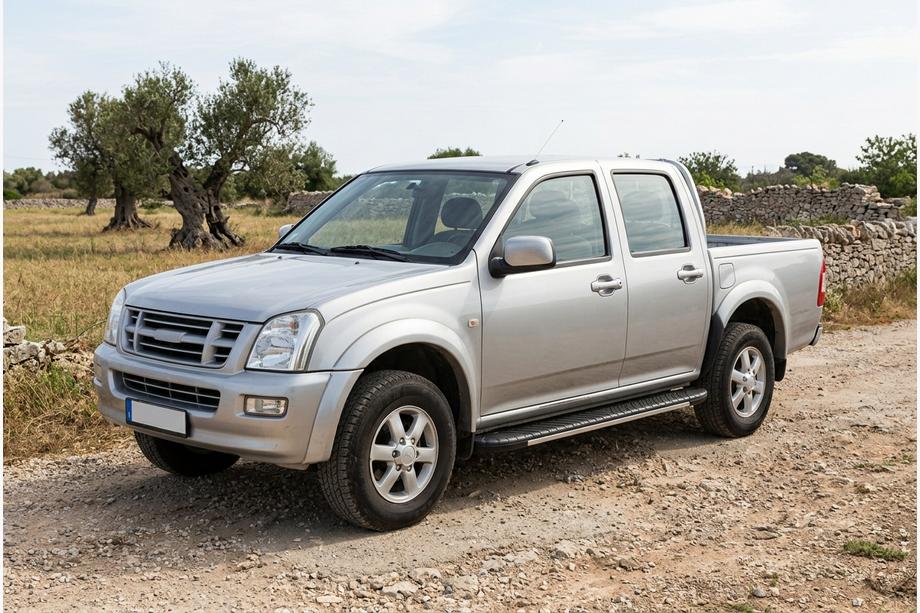 Isuzu D-Max 2002-2011 Side Steps Bosphore Grey (2007-2012, 2 pcs, Aluminum) Image