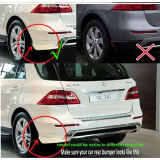 Rear Original Mud Flaps for ML W166 (AMG Bumper) photo 4