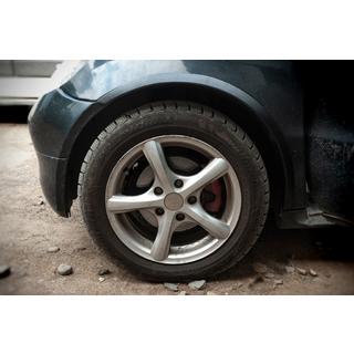 Fender flares (4 pcs, black, ABS plastic) photo 1