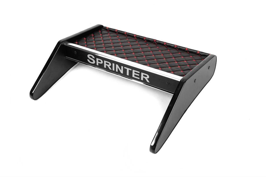 Mercedes Sprinter W906 2006–2018 Dashboard Shelf (Black with Red Stitching) Photo 1