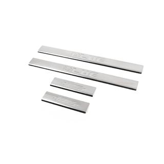 Door Sill Protectors Carmos BLUE V3 (4 pcs, Stainless Steel) Hyundai Accent 2011-2017 photo 1