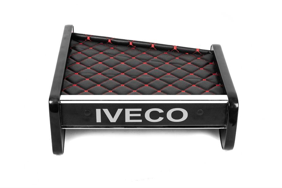 Iveco Daily 1999-2006 Dashboard Shelf (Black with Red Stitching) Image