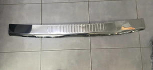 Volkswagen T5 Transporter 2003-2010 SALE! Rear bumper protector with edge (Carmos, stainless steel) photo 3