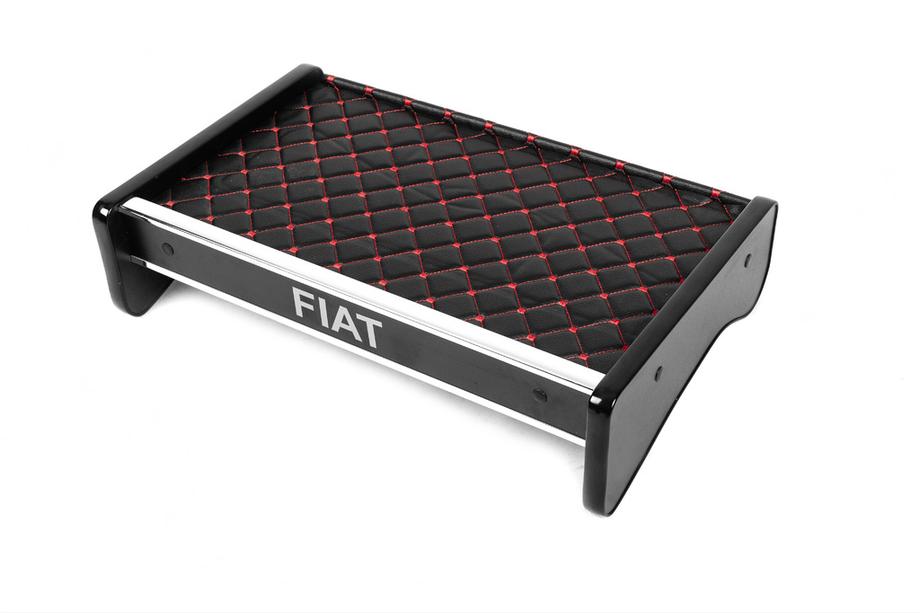 Fiat Ducato 2006-2025 Dashboard Shelf (Black with Red Stitching) Image
