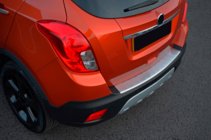 Opel Mokka 2012-2021 Rear bumper protector OmsaLine (2012-2016, stainless steel) photo 2