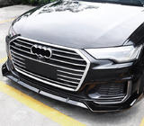 Audi A6 C8 2018–2025 Front lip (black) photo 1