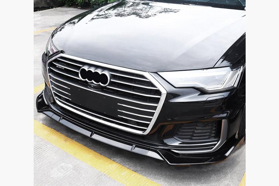 Audi A6 C8 2018–2025 Front lip (black) Image