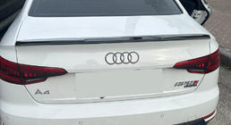Audi A4 B9 2015-2024 Lip Spoiler (1234 Upgrade, Black) photo 1