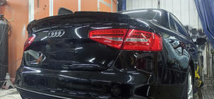 Audi A4 B8 2007-2015 Spoiler HongHang (ABS, Gloss Black) photo 1