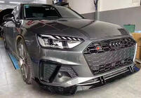 Audi A4 B9 2015-2024 Front lip 2021-2023 (black) photo 1