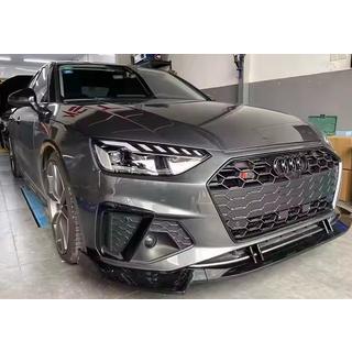 Front lip 2021-2023 (black) Audi A4 B9 2015-2024 photo 1