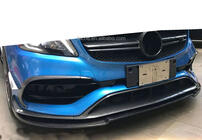 Mercedes A-class W176 2012-2018 Front lip spoiler (for AMG-Line / A45 AMG HB 2016-2018, black) photo 3