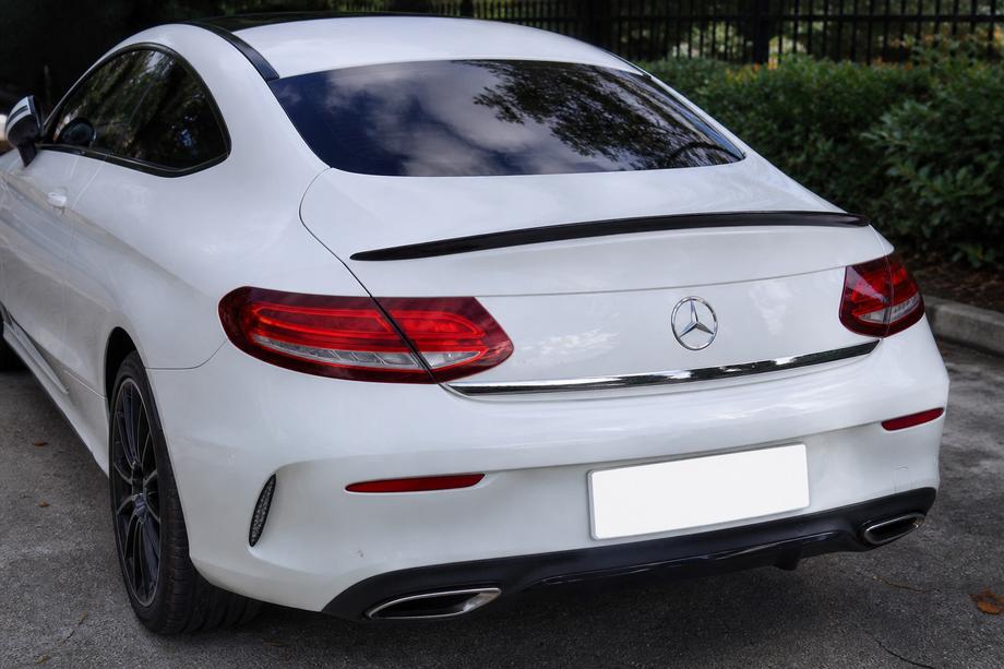 Mercedes C-class W205 2014-2021 Spoiler for Coupe (1234 Upgrade, black) Image